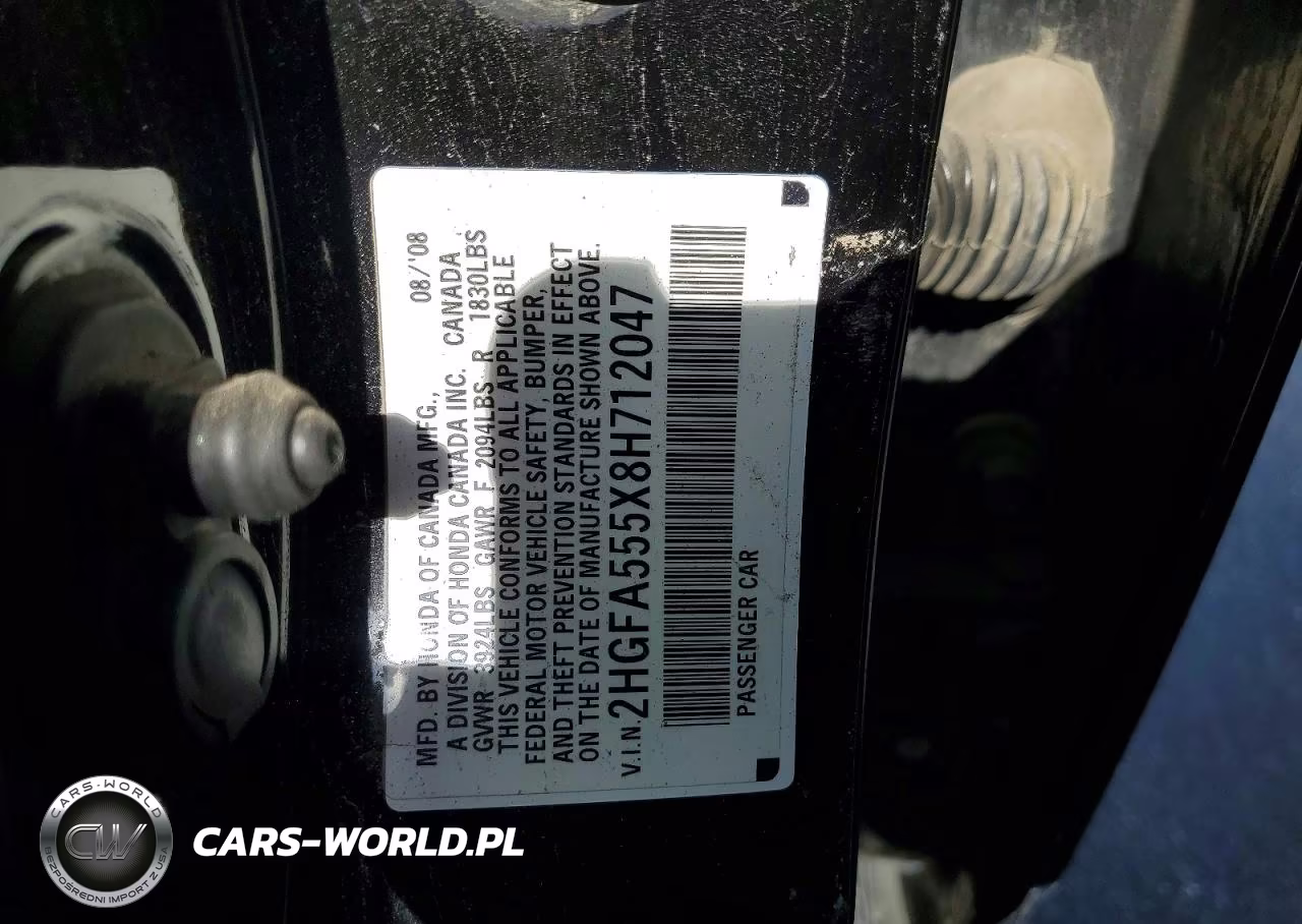 2008 Honda Civic Si VIN:2HGFA555X8H712047 - 12