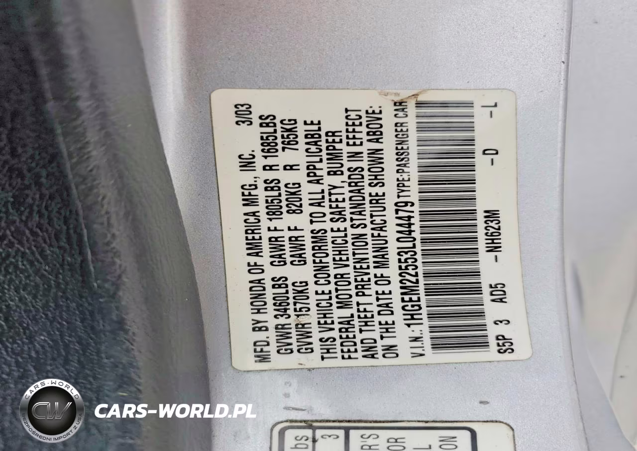 2003 Honda Civic Lx VIN:1HGEM22553L044479 - 12