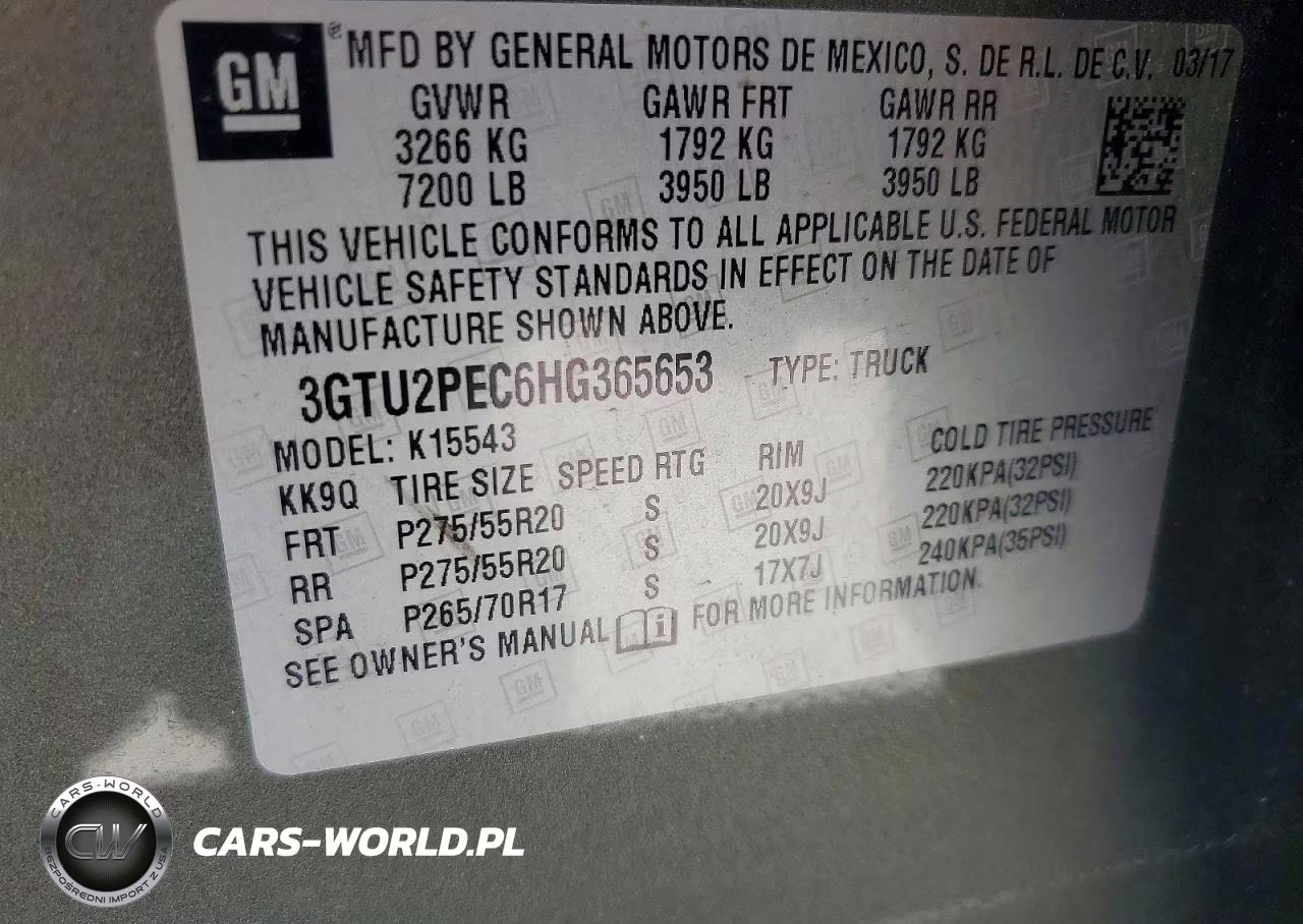 2017 GMC Sierra K1500 Denali VIN:3GTU2PEC6HG365653 - 13