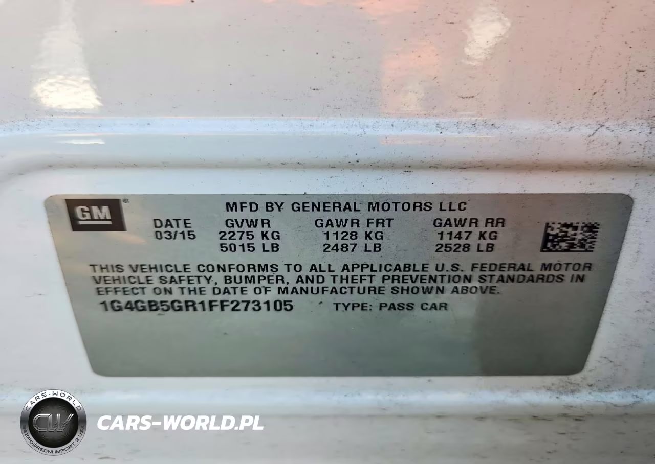 2015 Buick Lacrosse VIN:1G4GB5GR1FF273105 - 12
