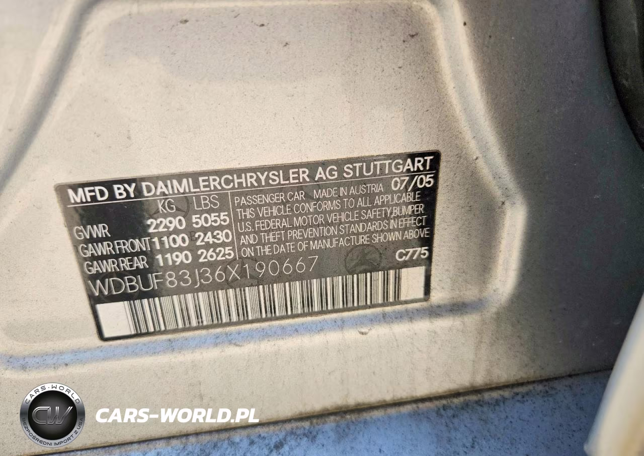 2006 Mercedes-Benz E 500 4Matic VIN:WDBUF83J36X190667 - 12
