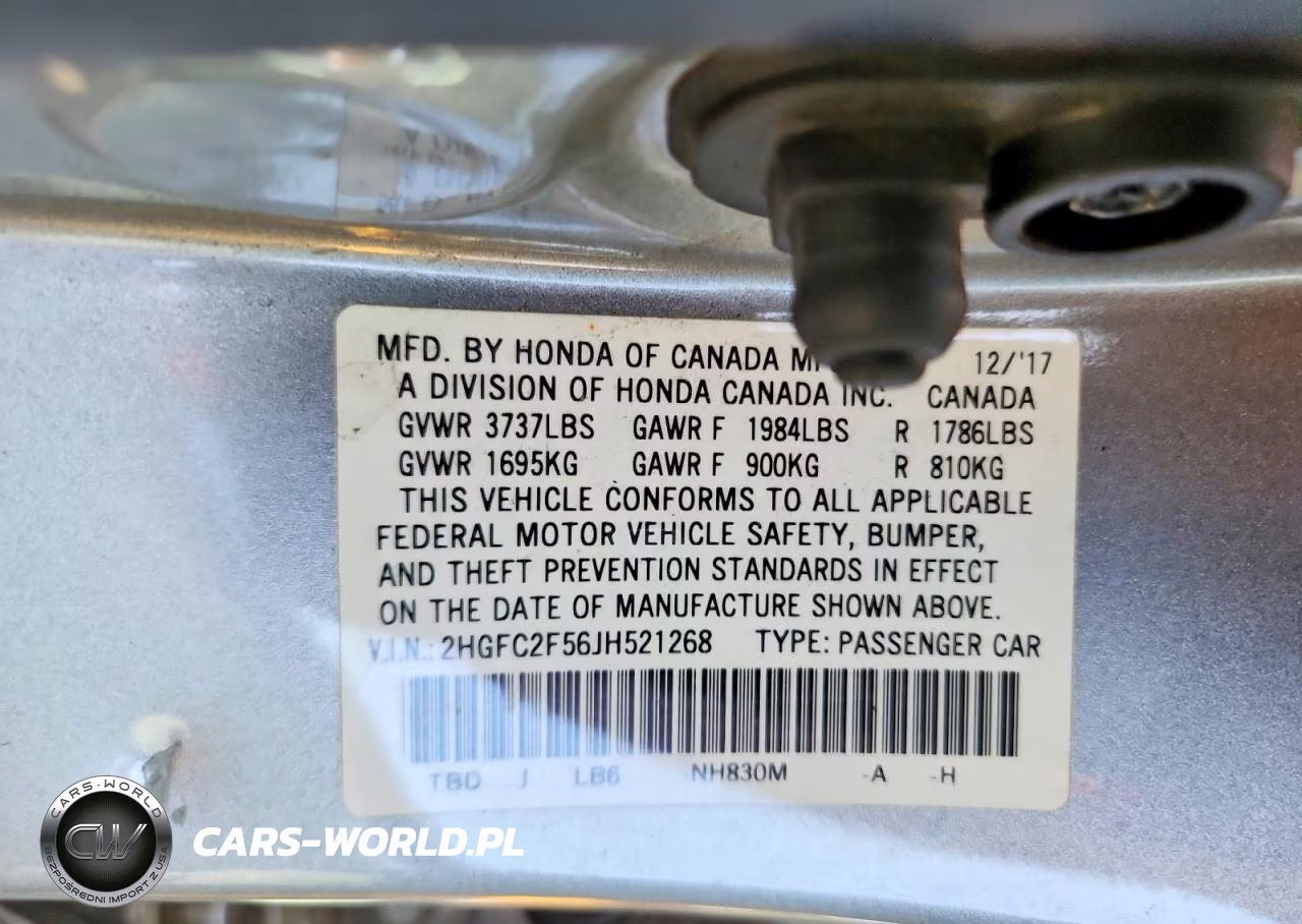 2018 Honda Civic Lx VIN:2HGFC2F56JH521268 - 12