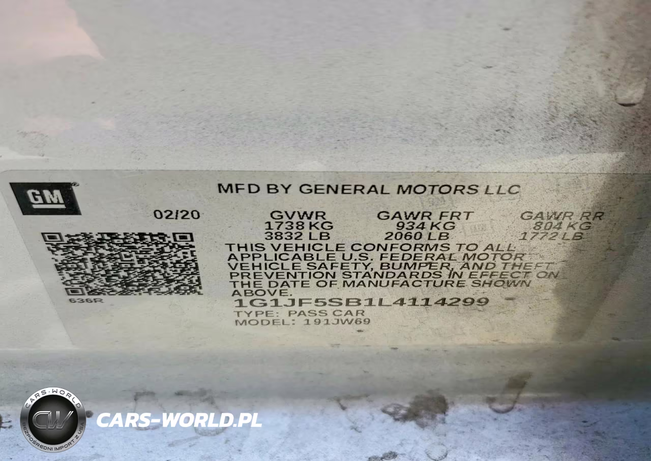 2020 Chevrolet Sonic Premier VIN:1G1JF5SB1L4114299 - 12