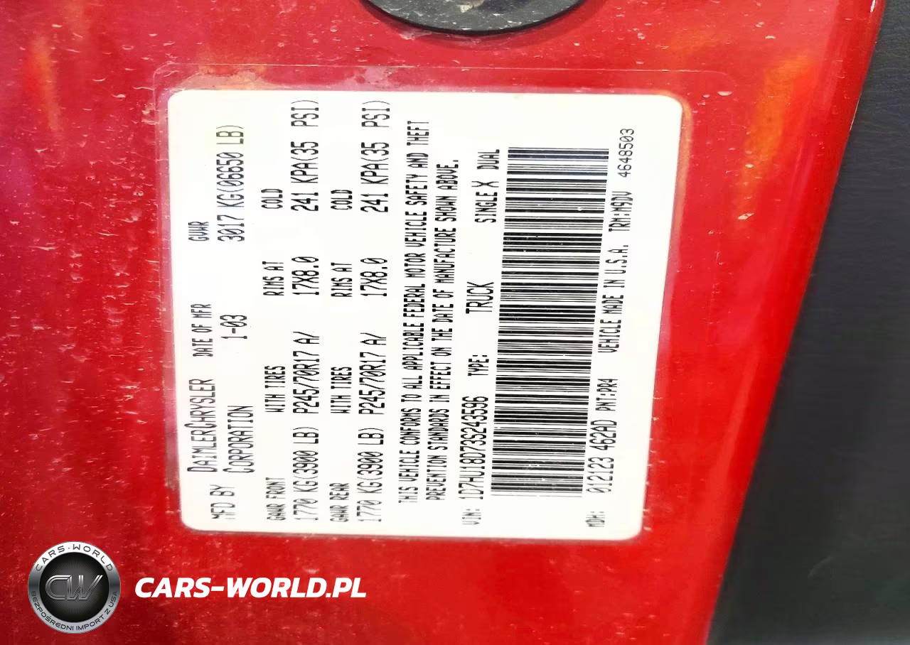 2003 Dodge Ram 1500 St VIN:1D7HU18D73S243596 - 12