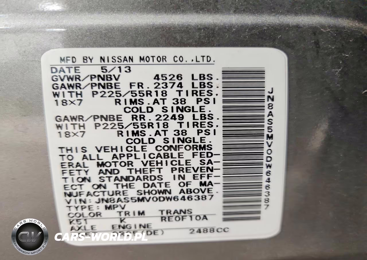 2013 Nissan Rogue S VIN:JN8AS5MV0DW646387 - 14