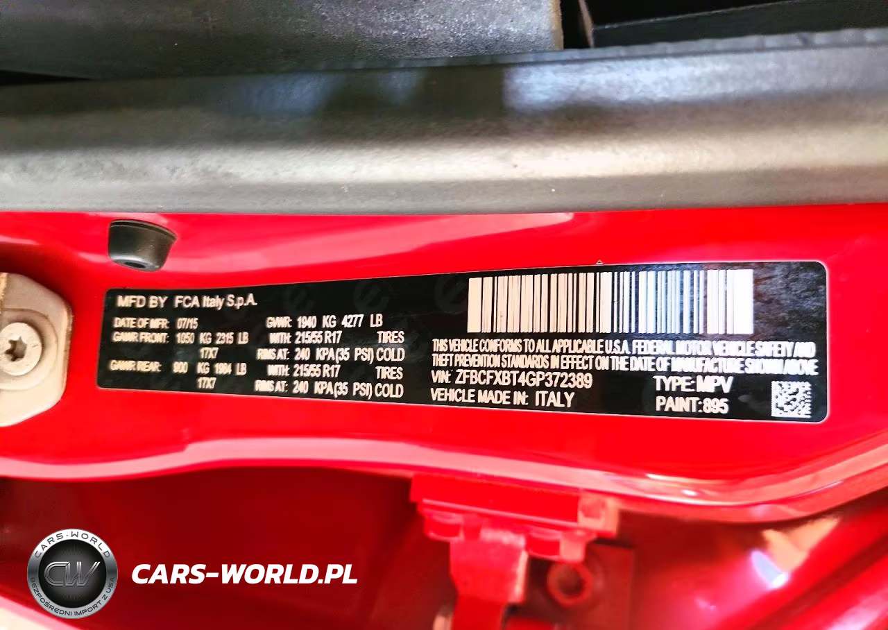 2016 Fiat 500X Easy VIN:ZFBCFXBT4GP372389 - 12
