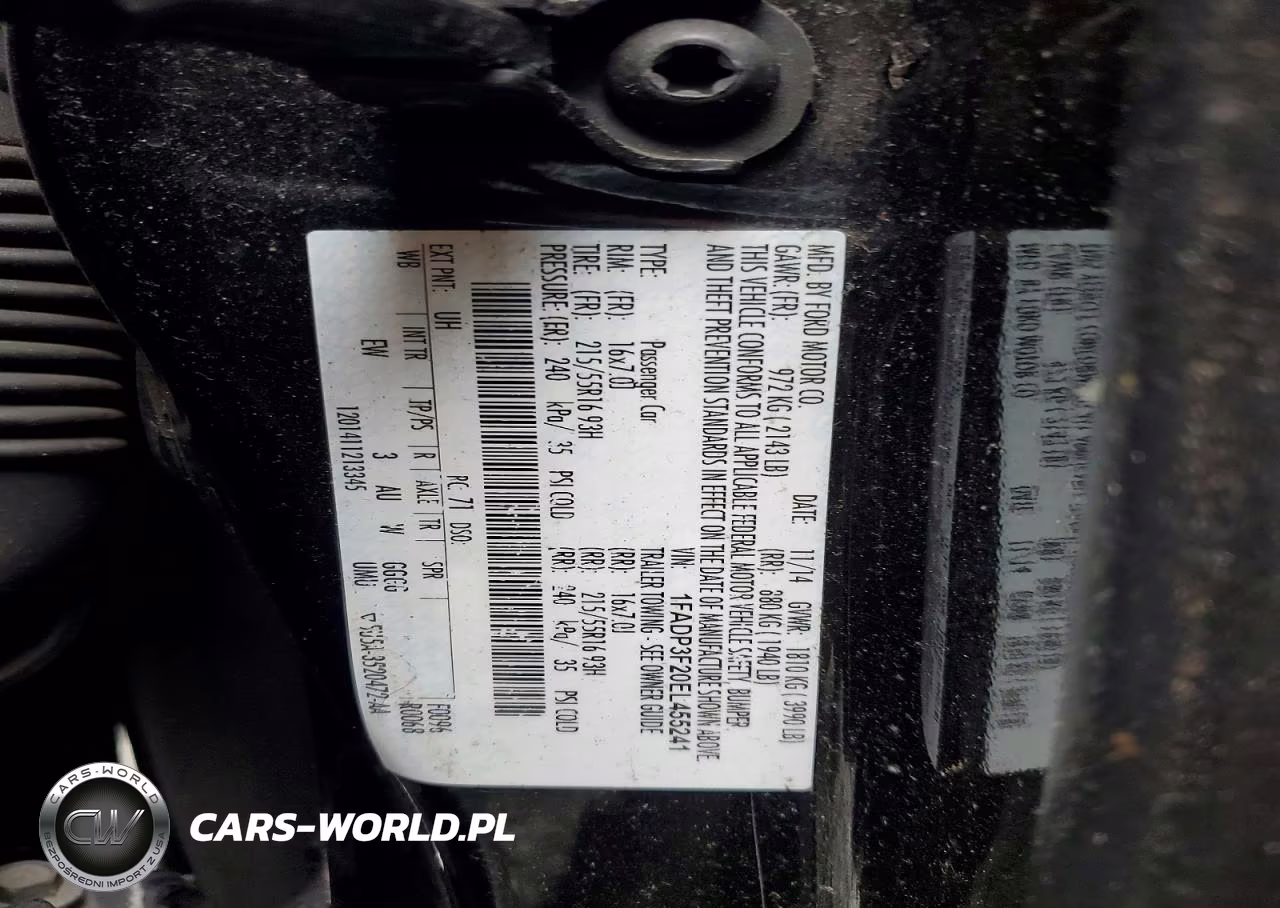 2014 Ford Focus Se VIN:1FADP3F20EL455241 - 12