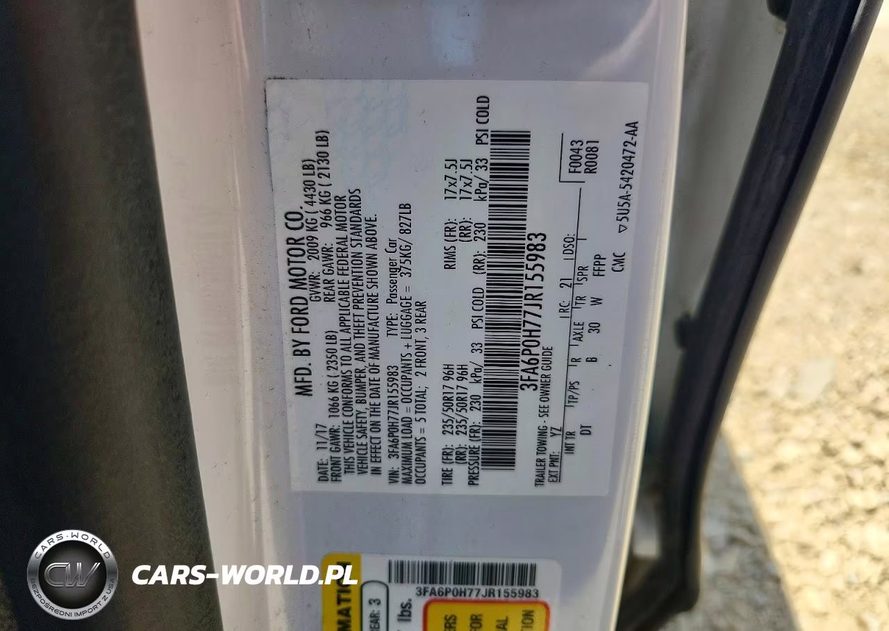 2018 Ford Fusion Se VIN:3FA6P0H77JR155983 - 12