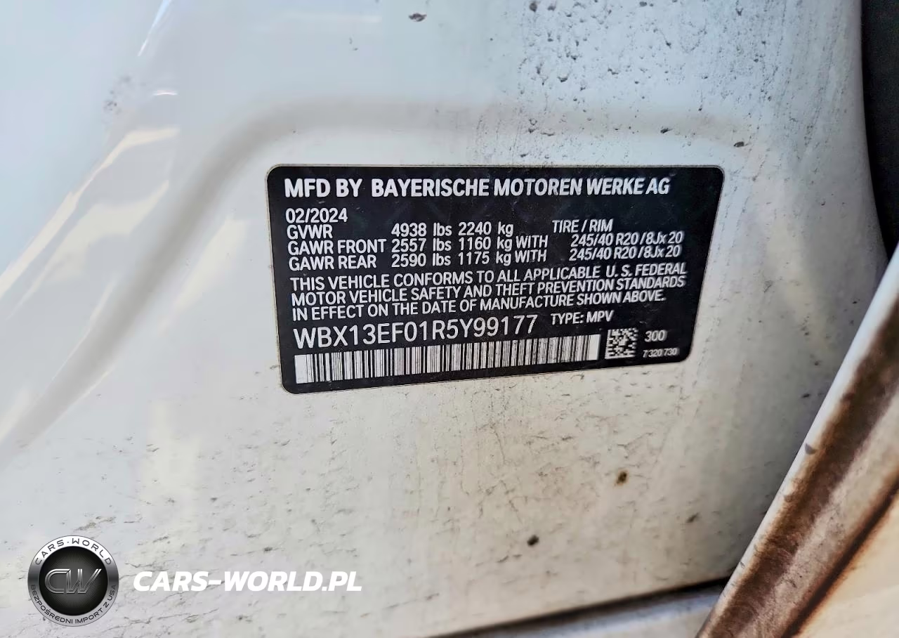 2024 BMW X1 M35I VIN:WBX13EF01R5Y99177 - 13