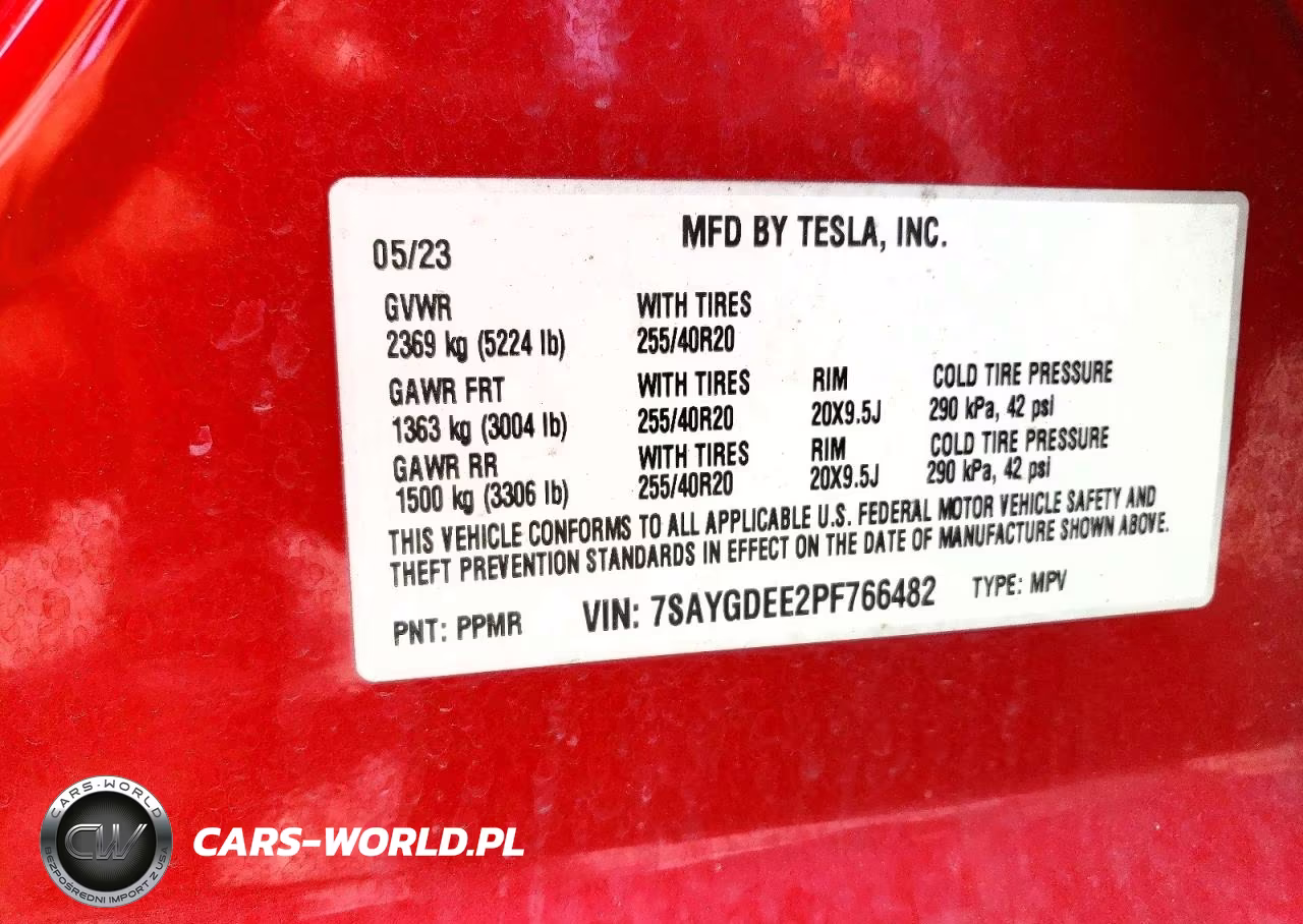 2023 Tesla Model Y VIN:7SAYGDEE2PF766482 - 12