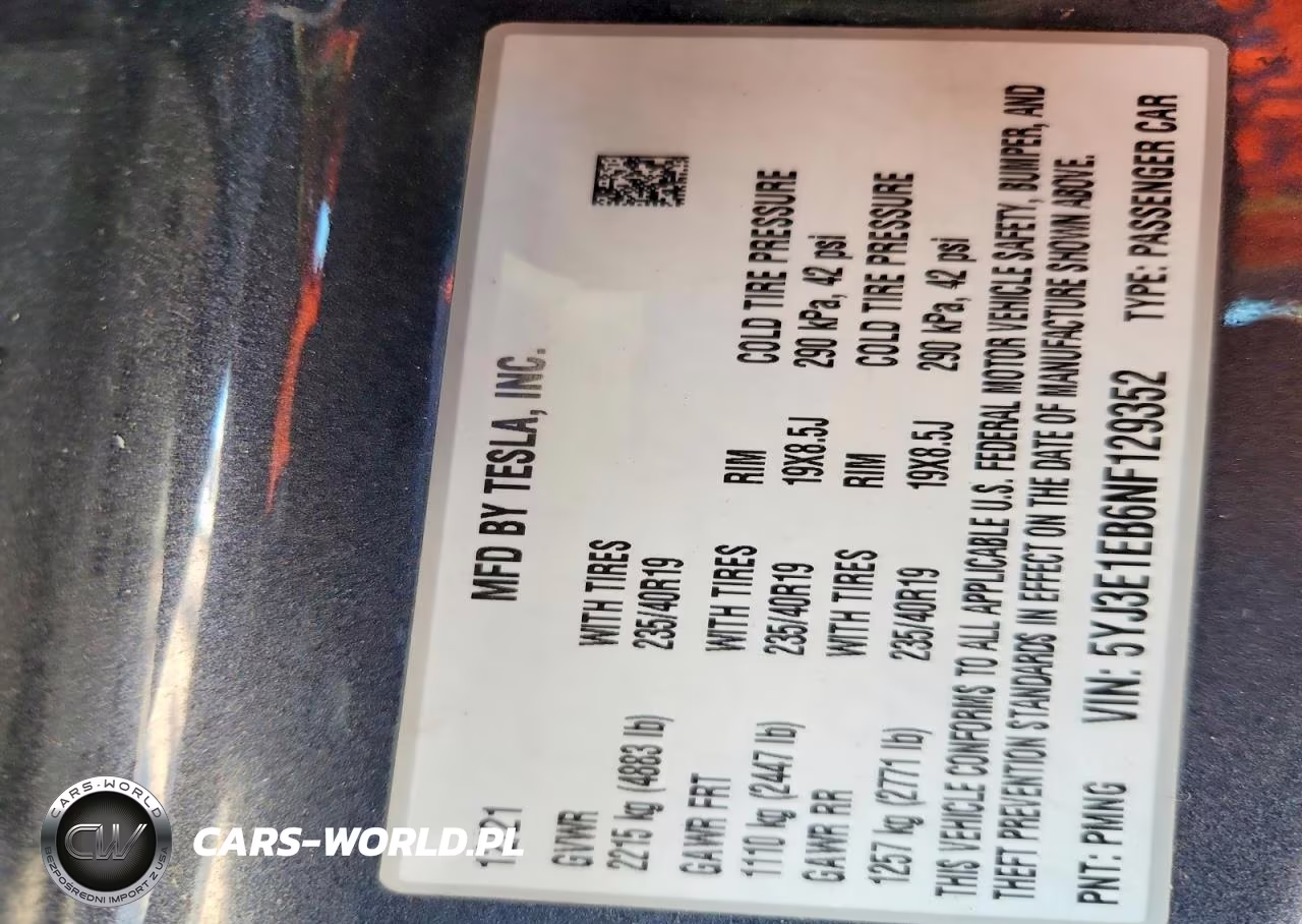 2022 Tesla Model 3 VIN:5YJ3E1EB6NF129352 - 13