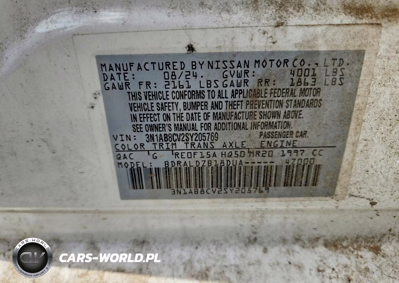 2025 Nissan Sentra Sv VIN:3N1AB8CV2SY205769 - 12
