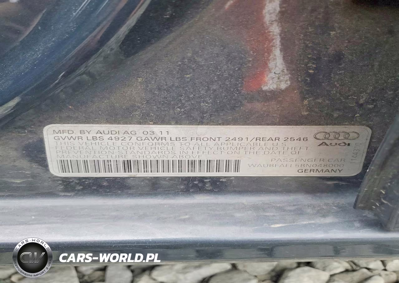 2011 Audi A4 Premium VIN:WAUBFAFL5BN048000 - 12