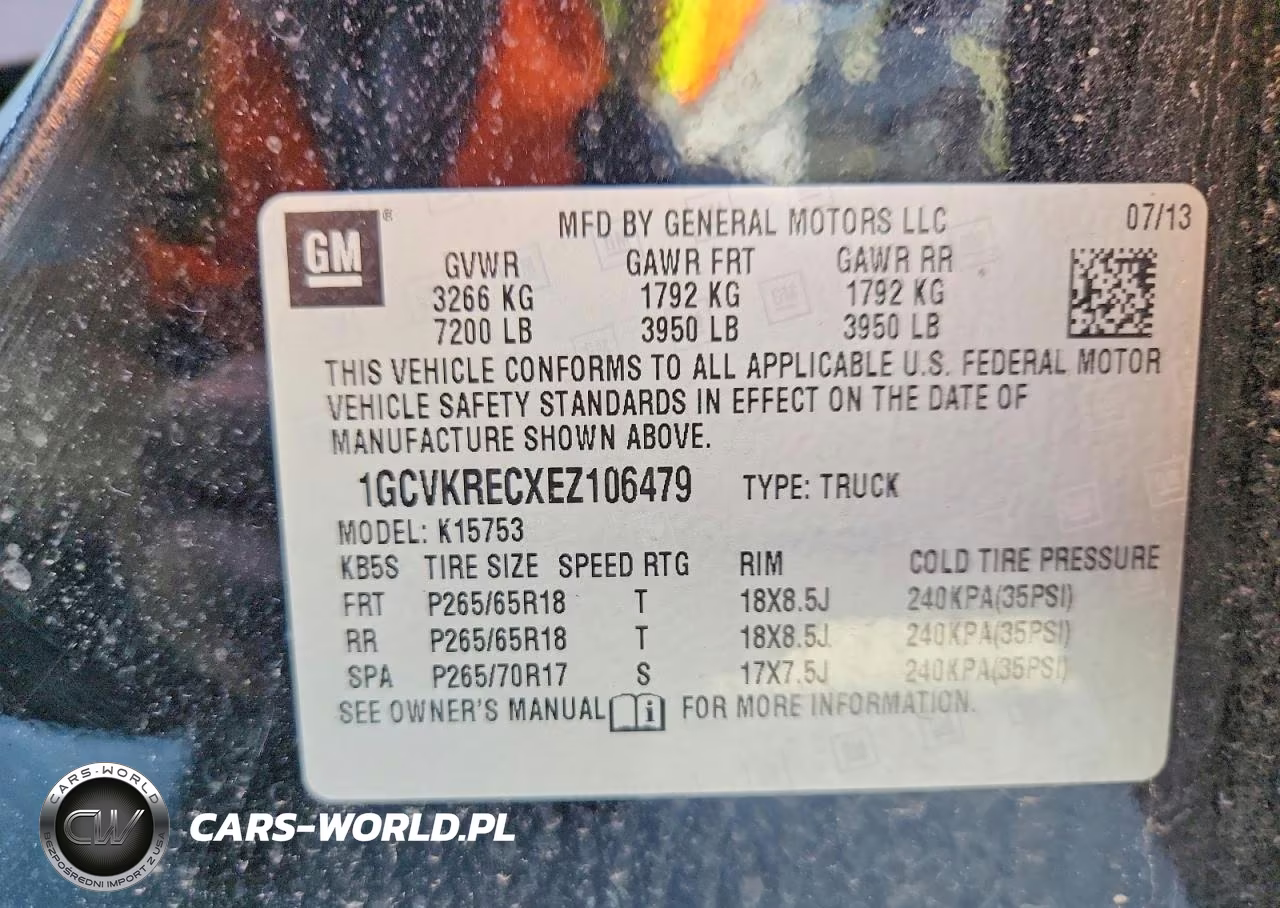 CHEVROLET SILVERADO 1500 VIN:1GCVKRECXEZ106479 - 12