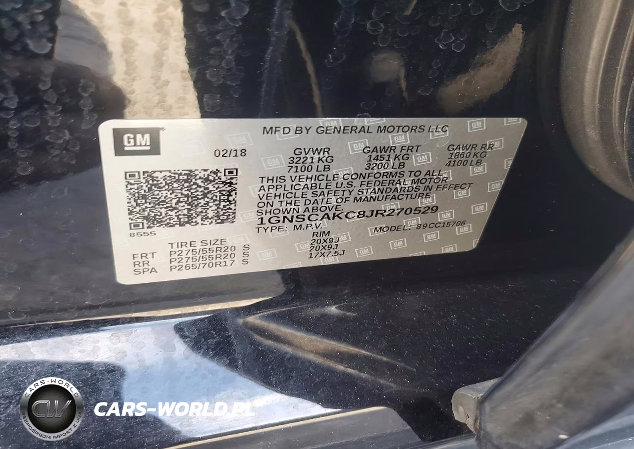 2018 Chevrolet Tahoe C1500 Ls VIN:1GNSCAKC8JR270529 - 13