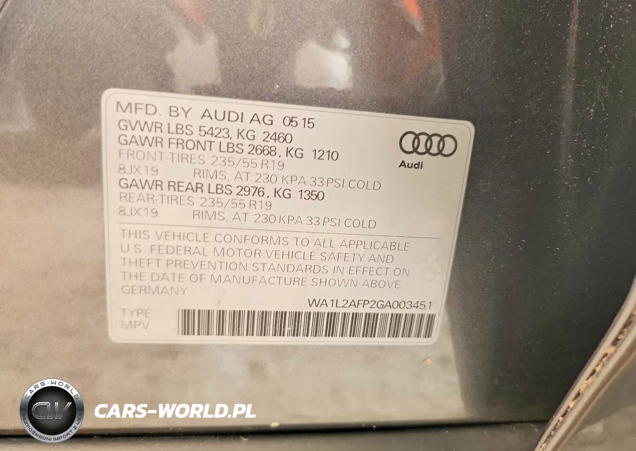 2016 Audi Q5 Premium Plus VIN:WA1L2AFP2GA003451 - 13