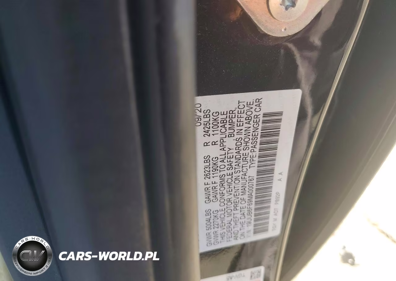 2021 Acura Tlx Advance VIN:19UUB6F69MA000767 - 12