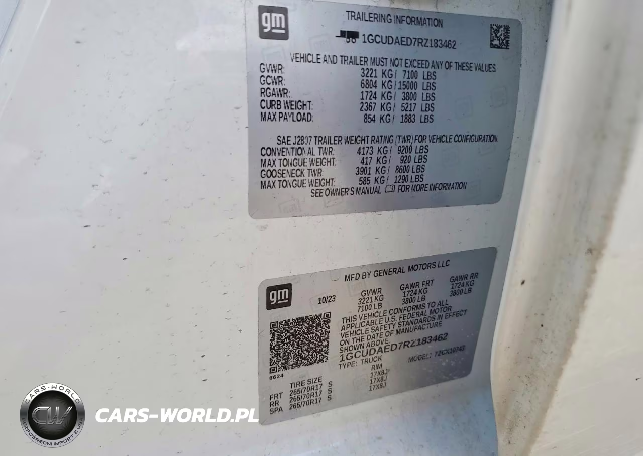 2024 Chevrolet Silverado K1500 VIN:1GCUDAED7RZ183462 - 12