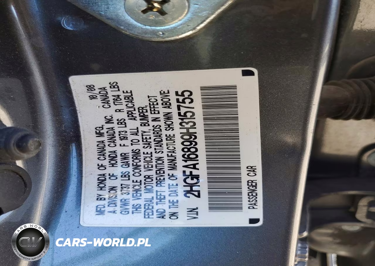 2009 Honda Civic Ex VIN:2HGFA16899H315755 - 12