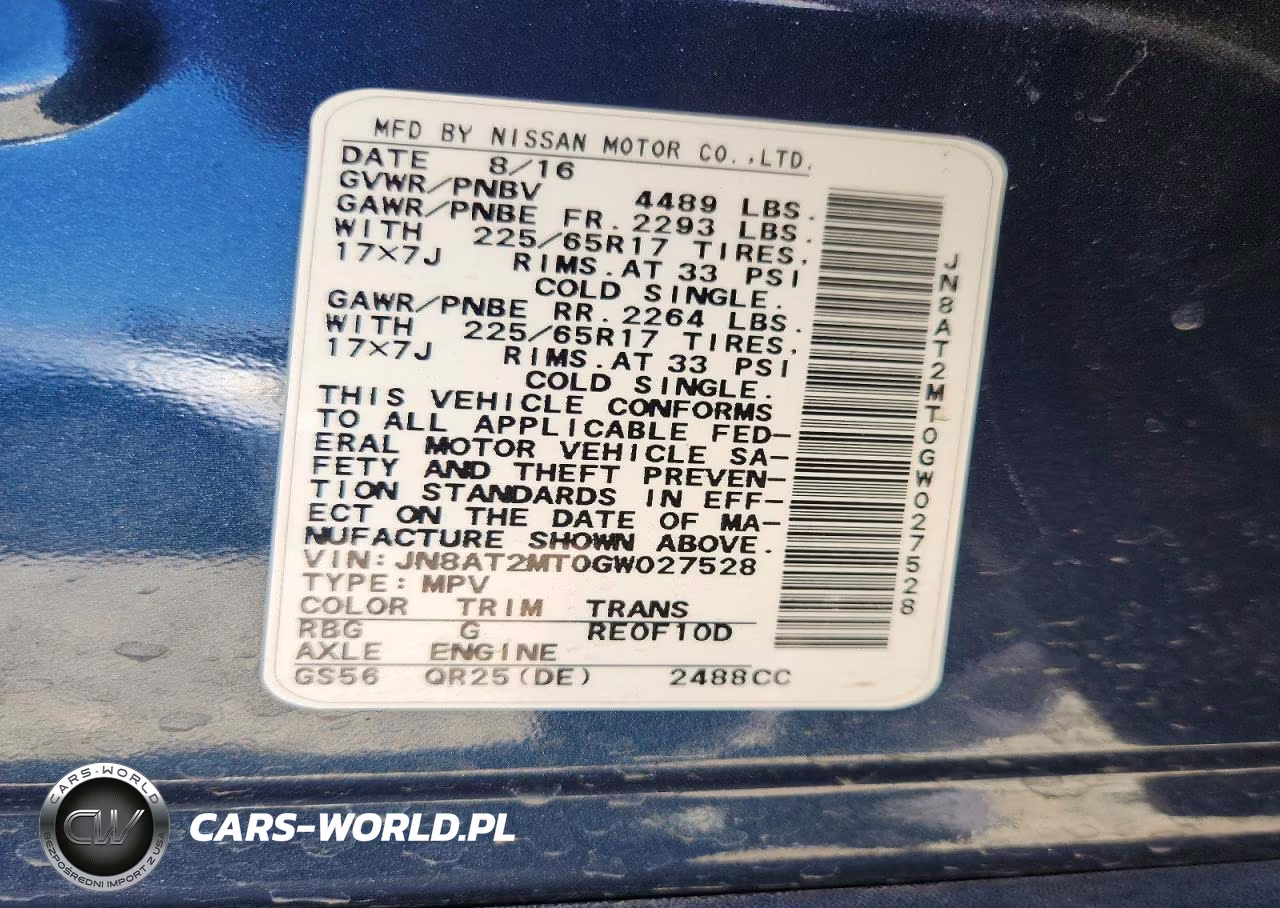 2016 Nissan Rogue S VIN:JN8AT2MT0GW027528 - 14