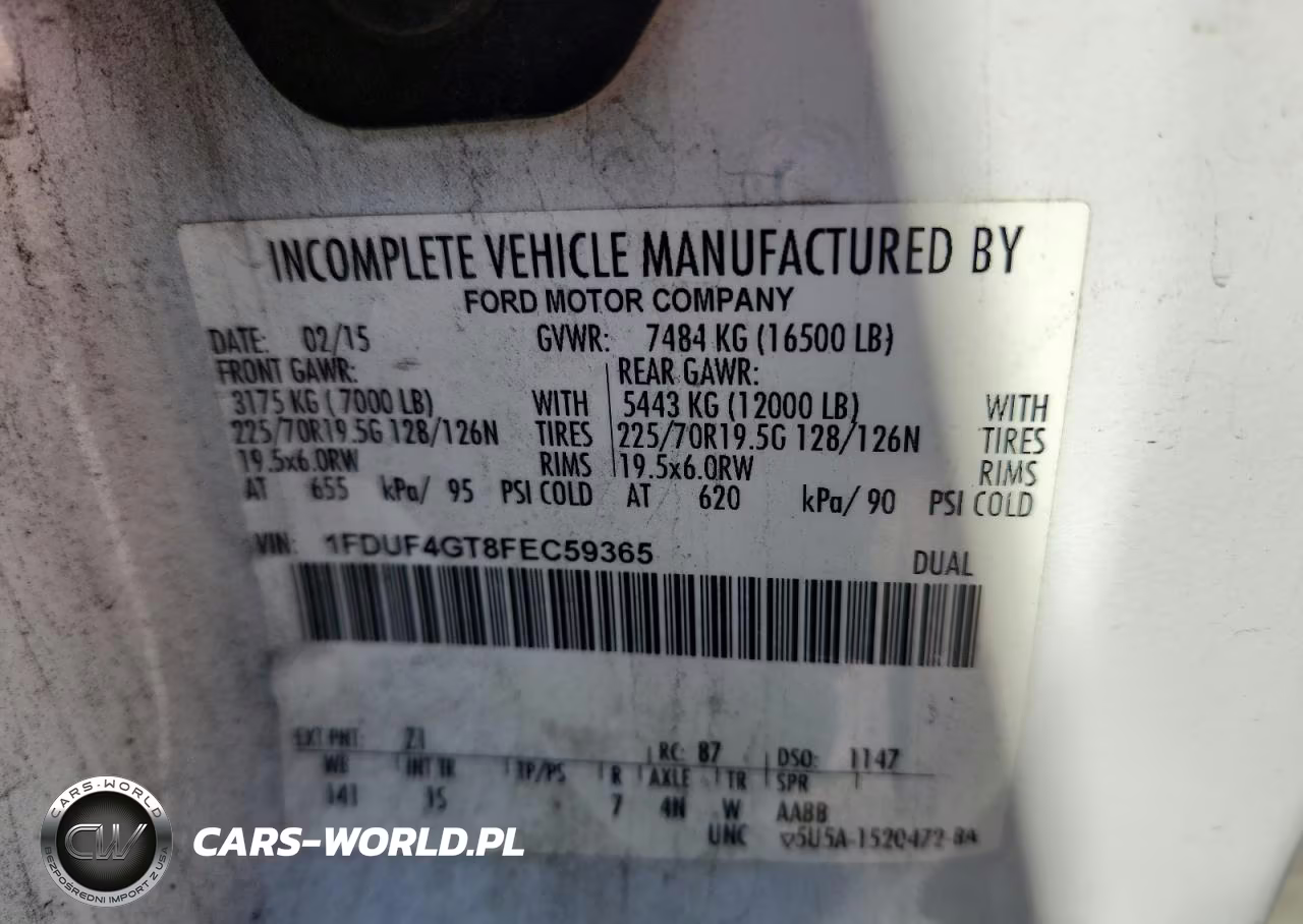 2015 Ford F450 Super Duty VIN:1FDUF4GT8FEC59365 - 10