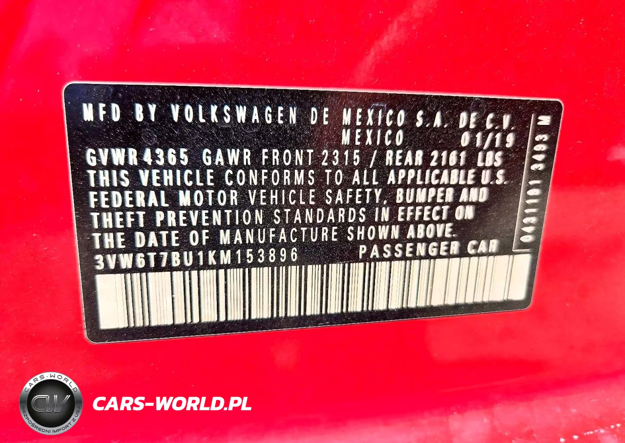 2019 Volkswagen Jetta Gli VIN:3VW6T7BU1KM153896 - 12