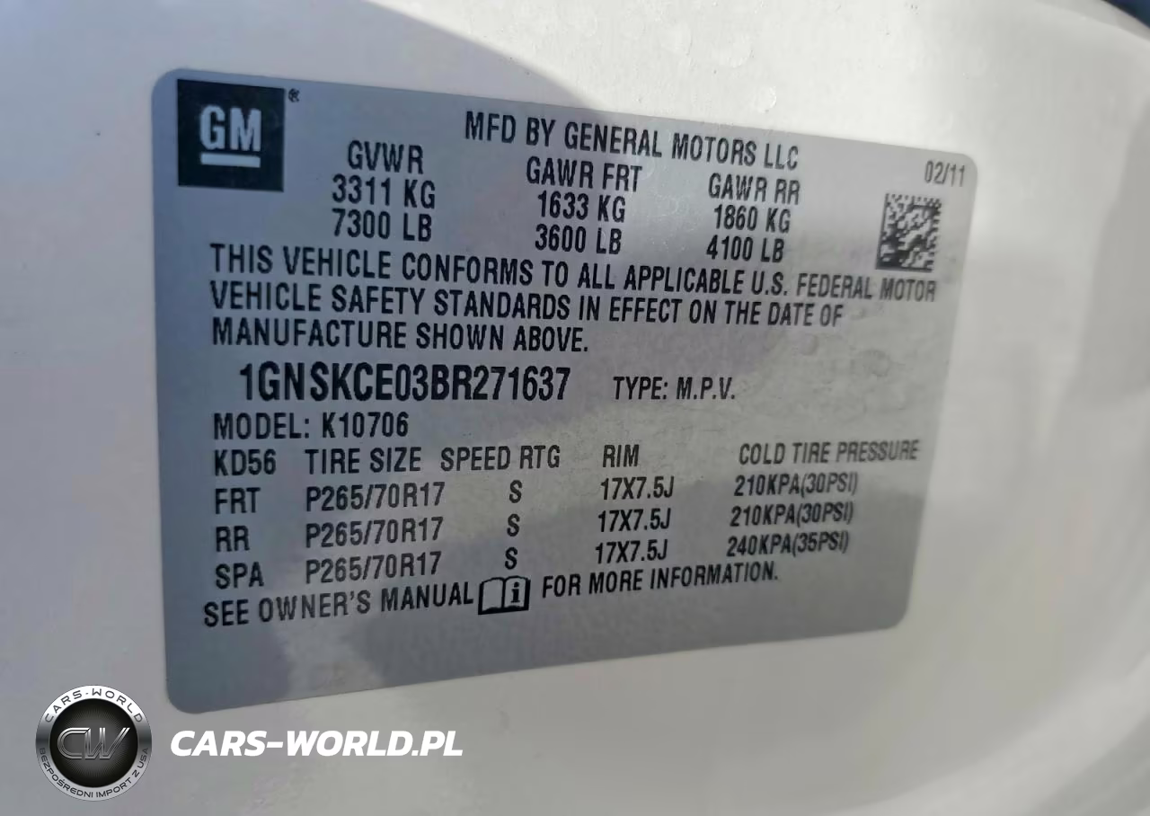 2011 Chevrolet Tahoe K1500 Ltz VIN:1GNSKCE03BR271637 - 14