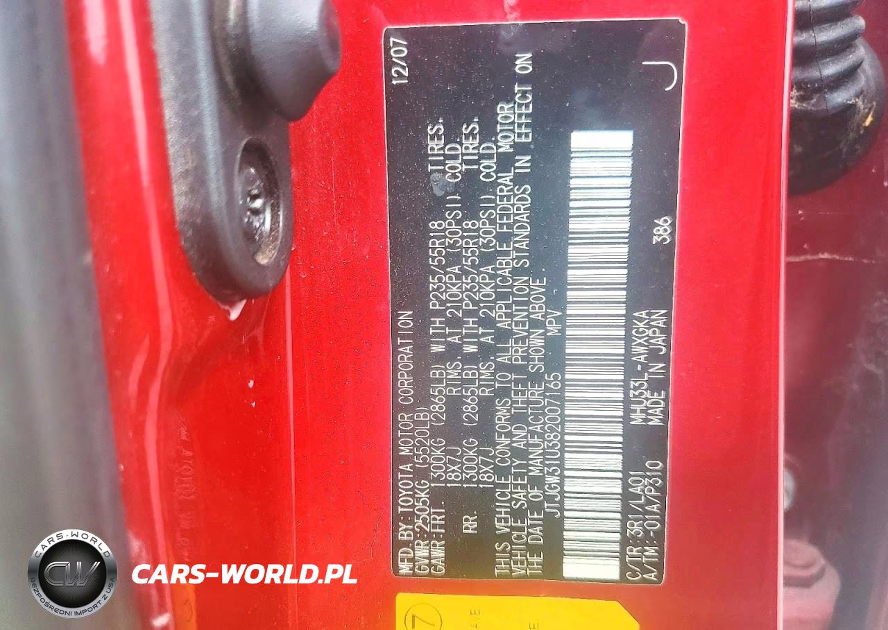 2008 Lexus Rx 400H VIN:JTJGW31U382007165 - 13