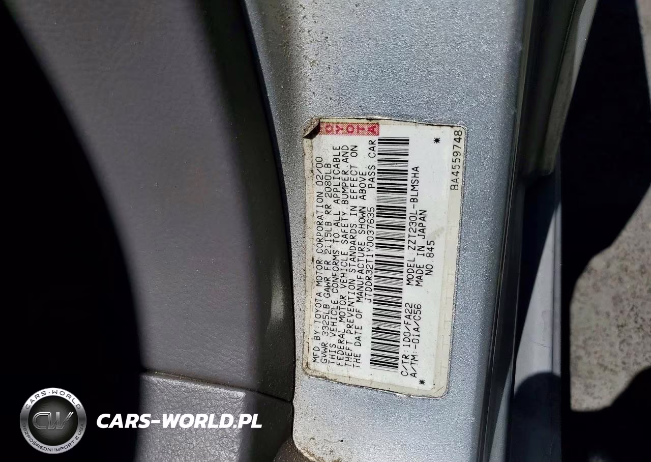 2000 Toyota Celica VIN:JTDDR32T1Y0037635 - 12