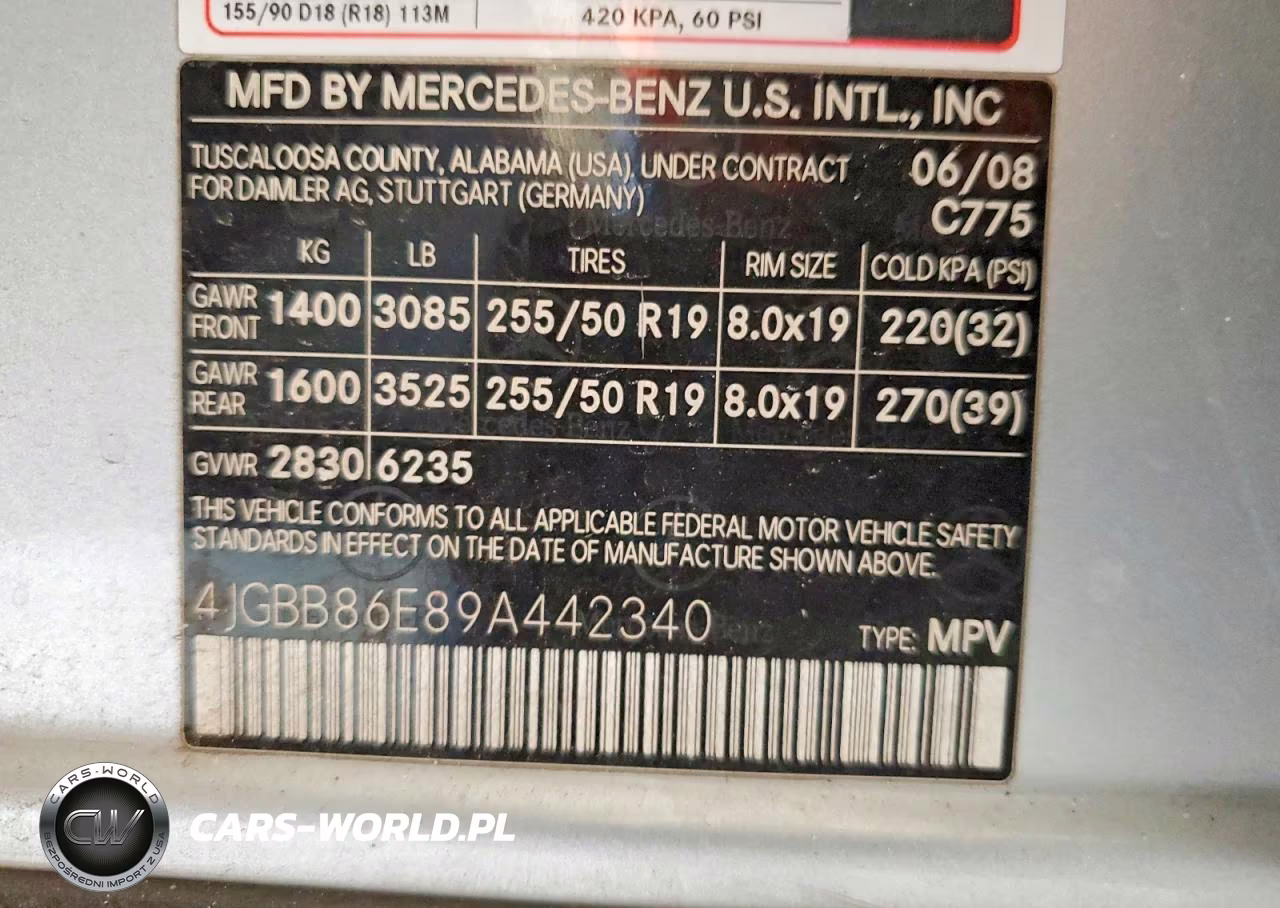 2009 Mercedes-Benz Ml 350 VIN:4JGBB86E89A442340 - 12