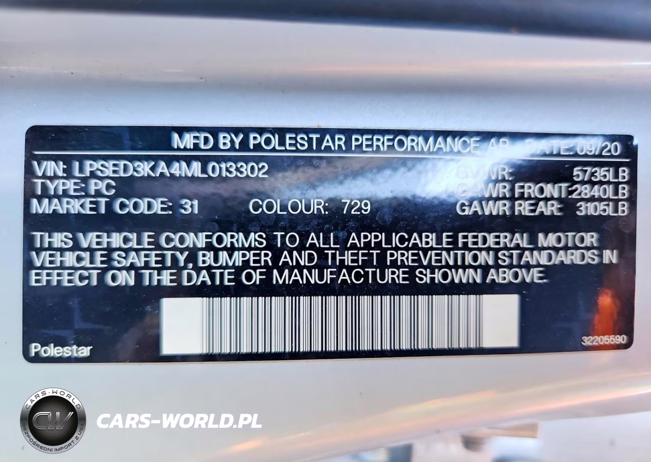 2021 Polestar 2 VIN:LPSED3KA4ML013302 - 13