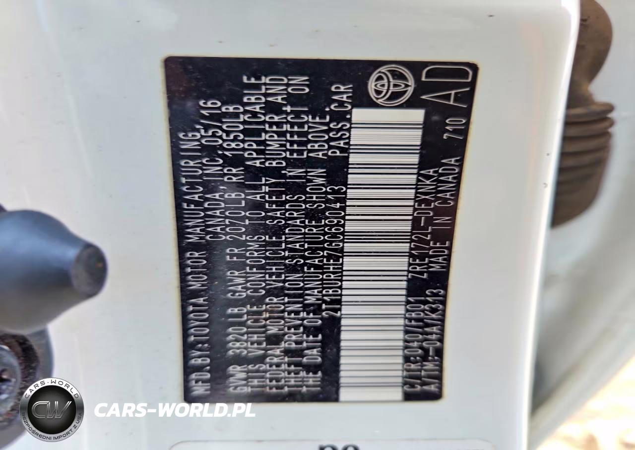 2016 Toyota Corolla Le VIN:2T1BURHE7GC690413 - 12