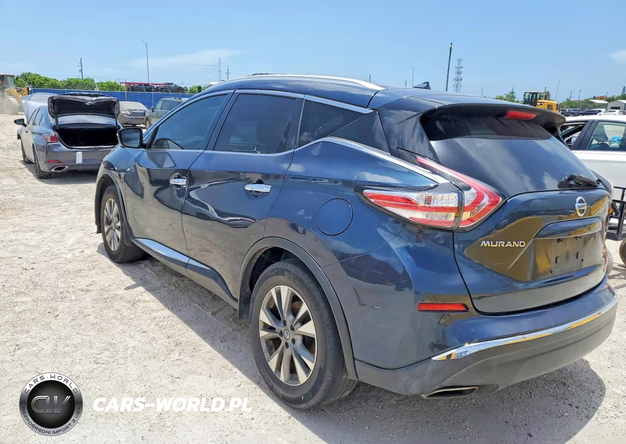 2015 Nissan Murano Sl VIN:5N1AZ2MG2FN234550 - 2