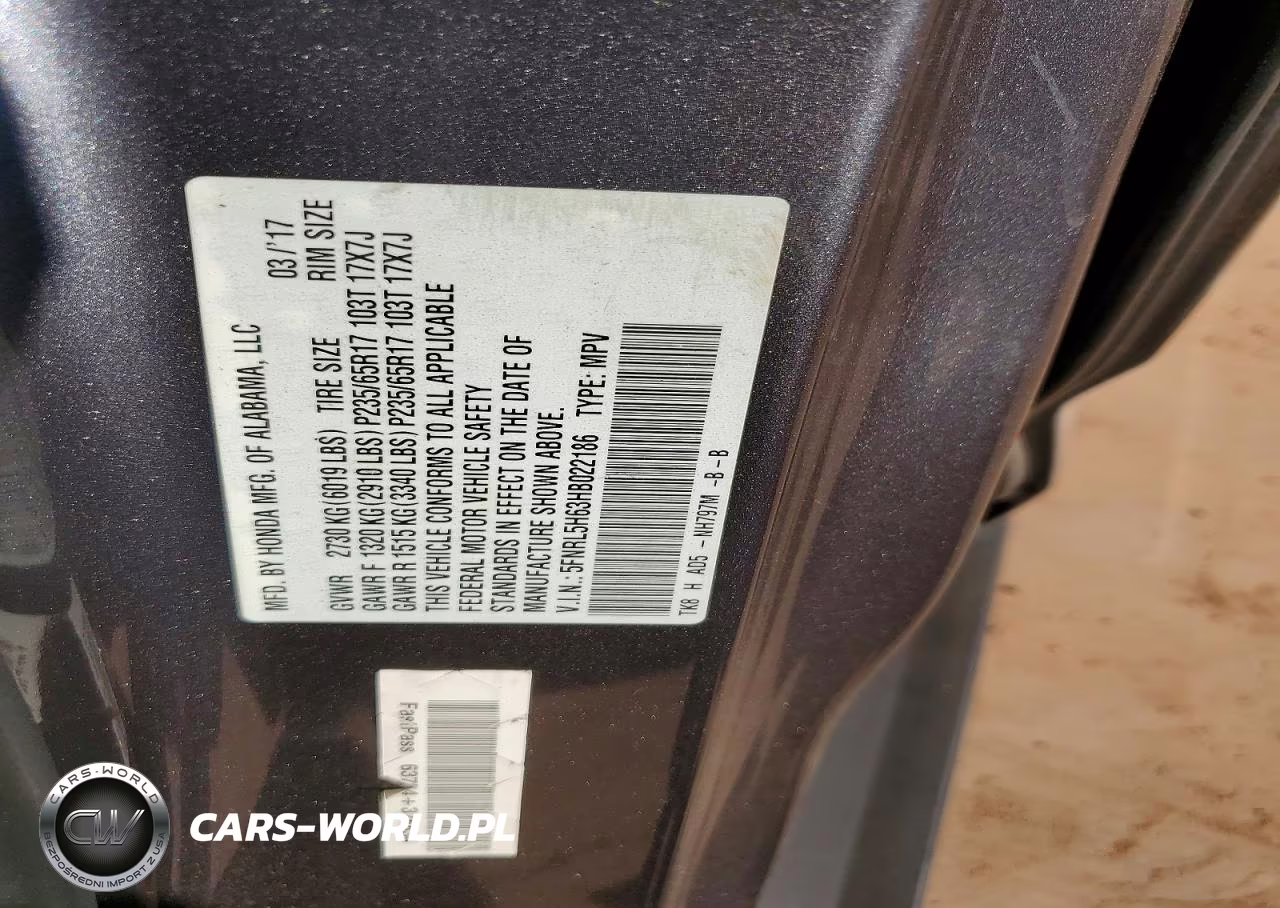2017 Honda Odyssey Exl VIN:5FNRL5H63HB022186 - 12