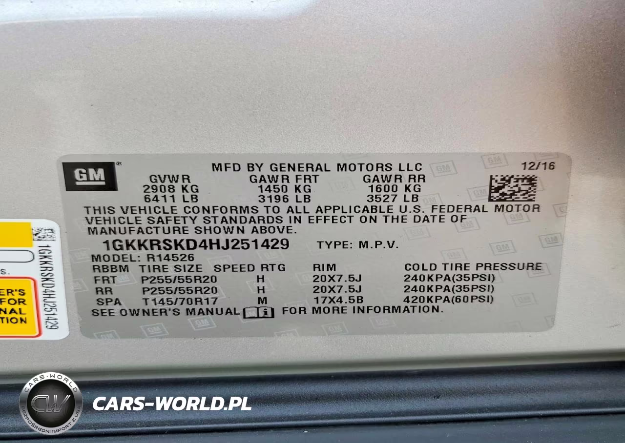 2017 GMC Acadia Limited Slt-2 VIN:1GKKRSKD4HJ251429 - 13