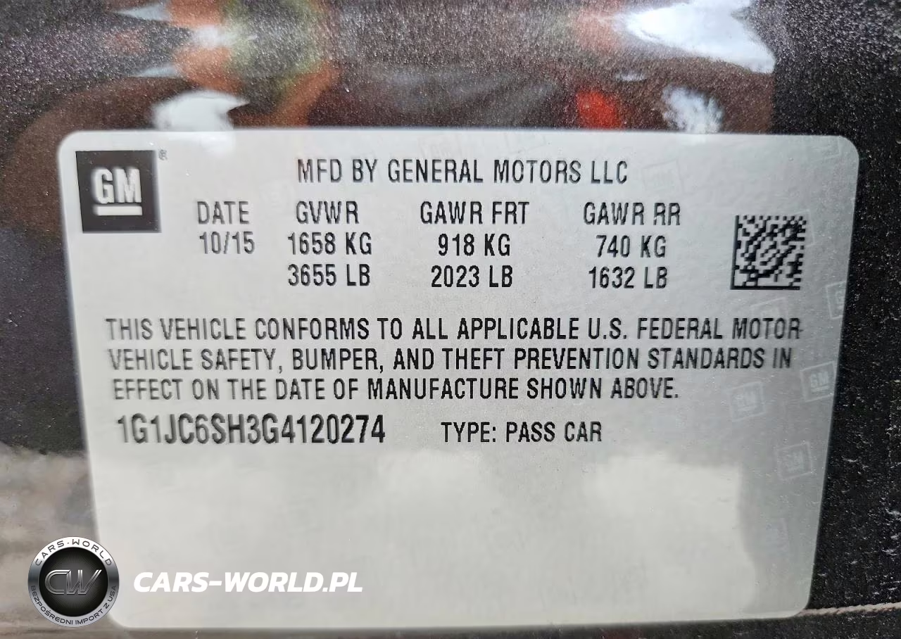 2016 Chevrolet Sonic Lt VIN:1G1JC6SH3G4120274 - 13