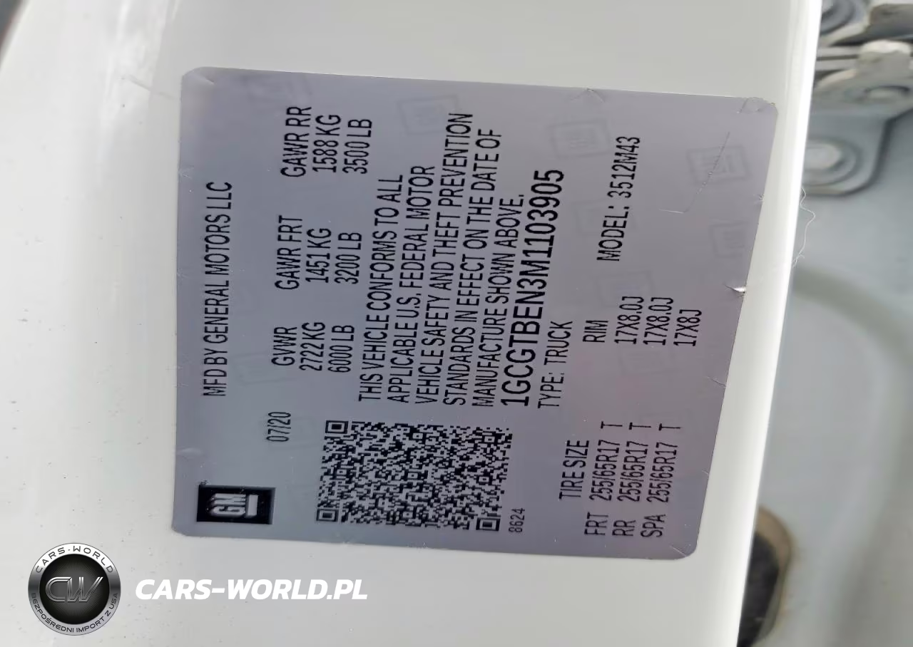 2021 Chevrolet Colorado VIN:1GCGTBEN3M1103905 - 12