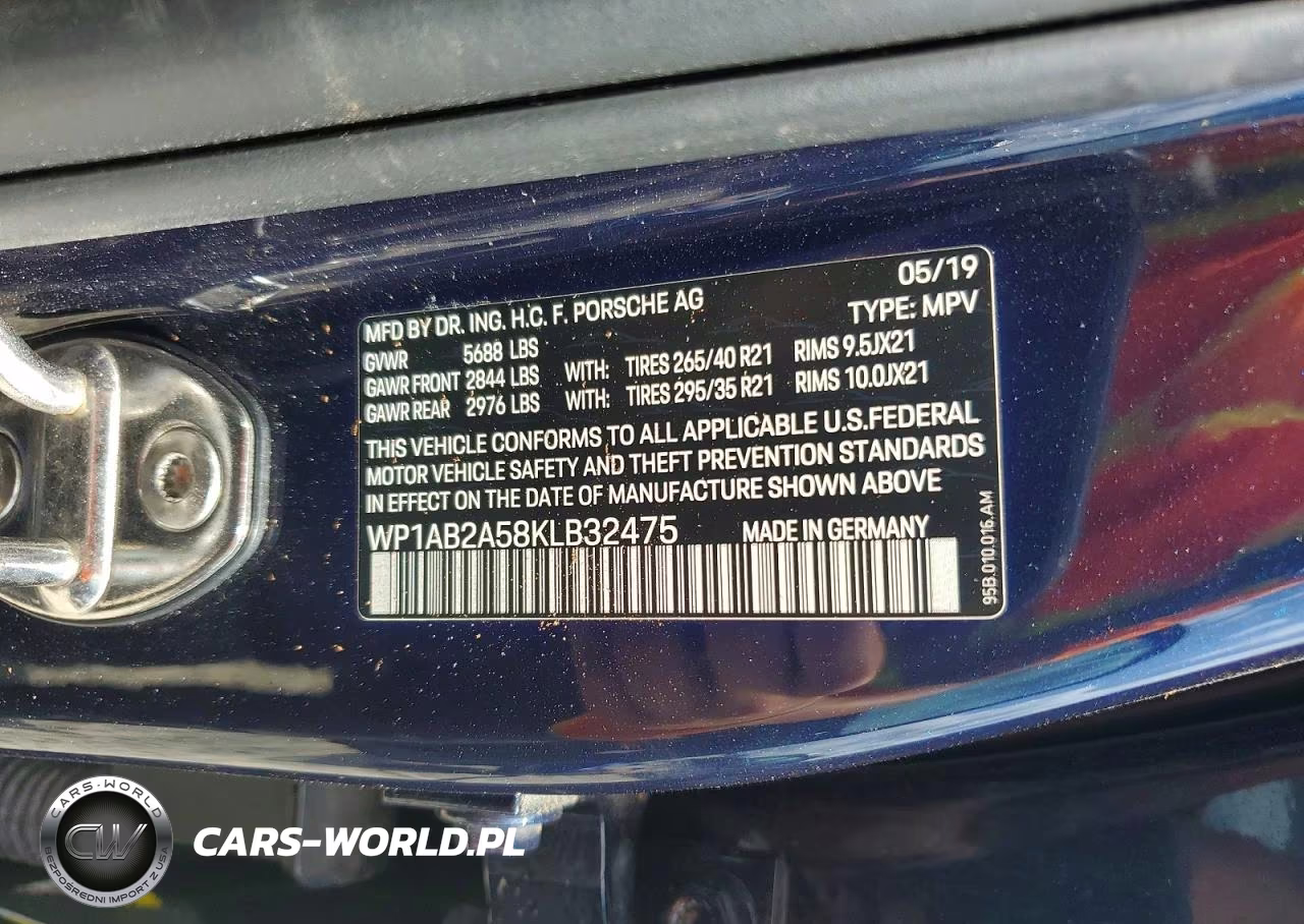 2019 Porsche Macan S VIN:WP1AB2A58KLB32475 - 14