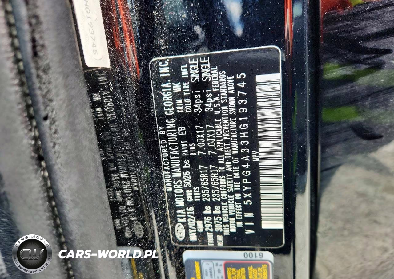 2017 Kia Sorento Lx VIN:5XYPG4A33HG193745 - 13