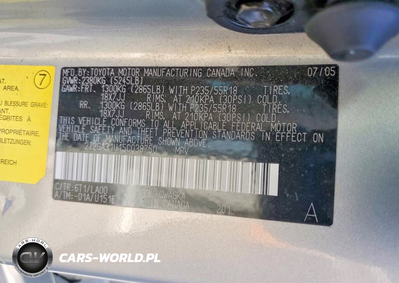 2005 Lexus Rx 330 VIN:2T2GA31U15C038750 - 13