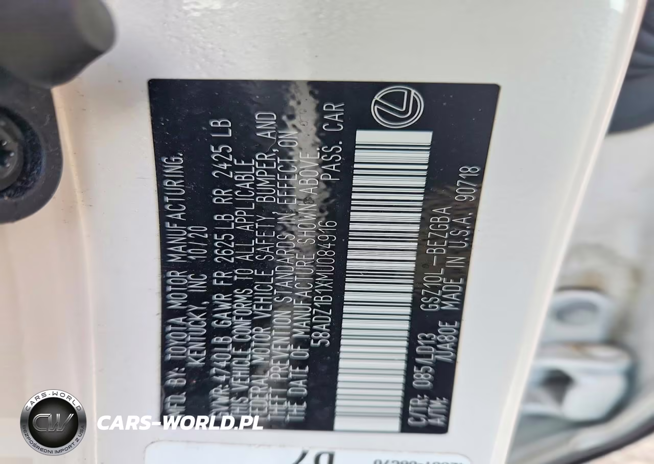 2021 Lexus Es 350 Base VIN:58ADZ1B1XMU084916 - 12