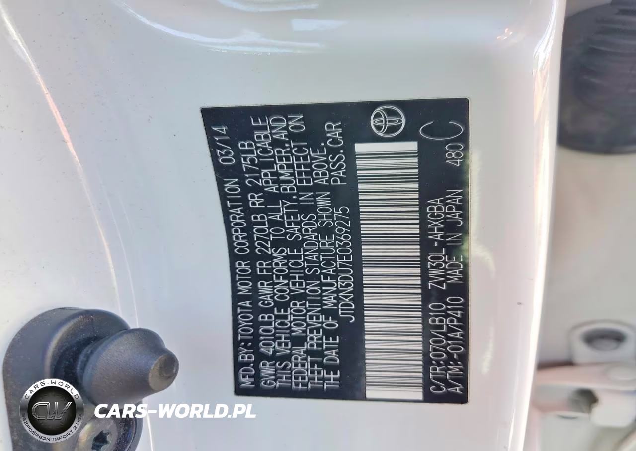 2014 Toyota Prius Four VIN:JTDKN3DU7E0369275 - 13