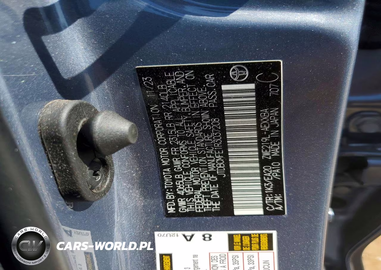 2024 Toyota Corolla Hybrid Xle VIN:JTDBCMFE1R3037208 - 12