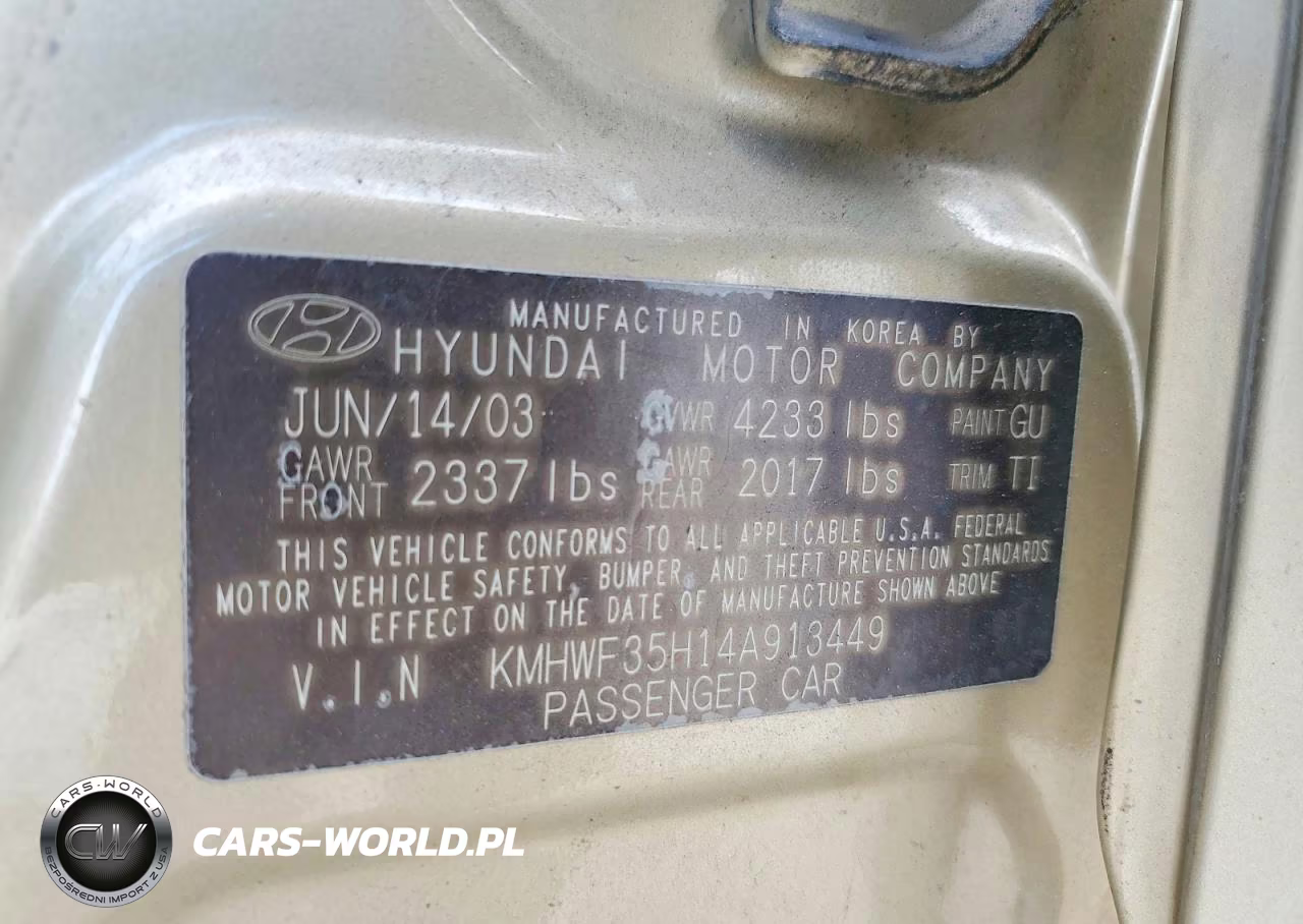 2004 Hyundai Sonata Gls VIN:KMHWF35H14A913449 - 12
