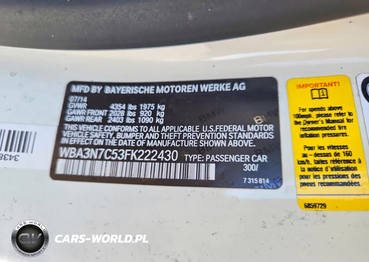 2015 BMW 428 I VIN:WBA3N7C53FK222430 - 12