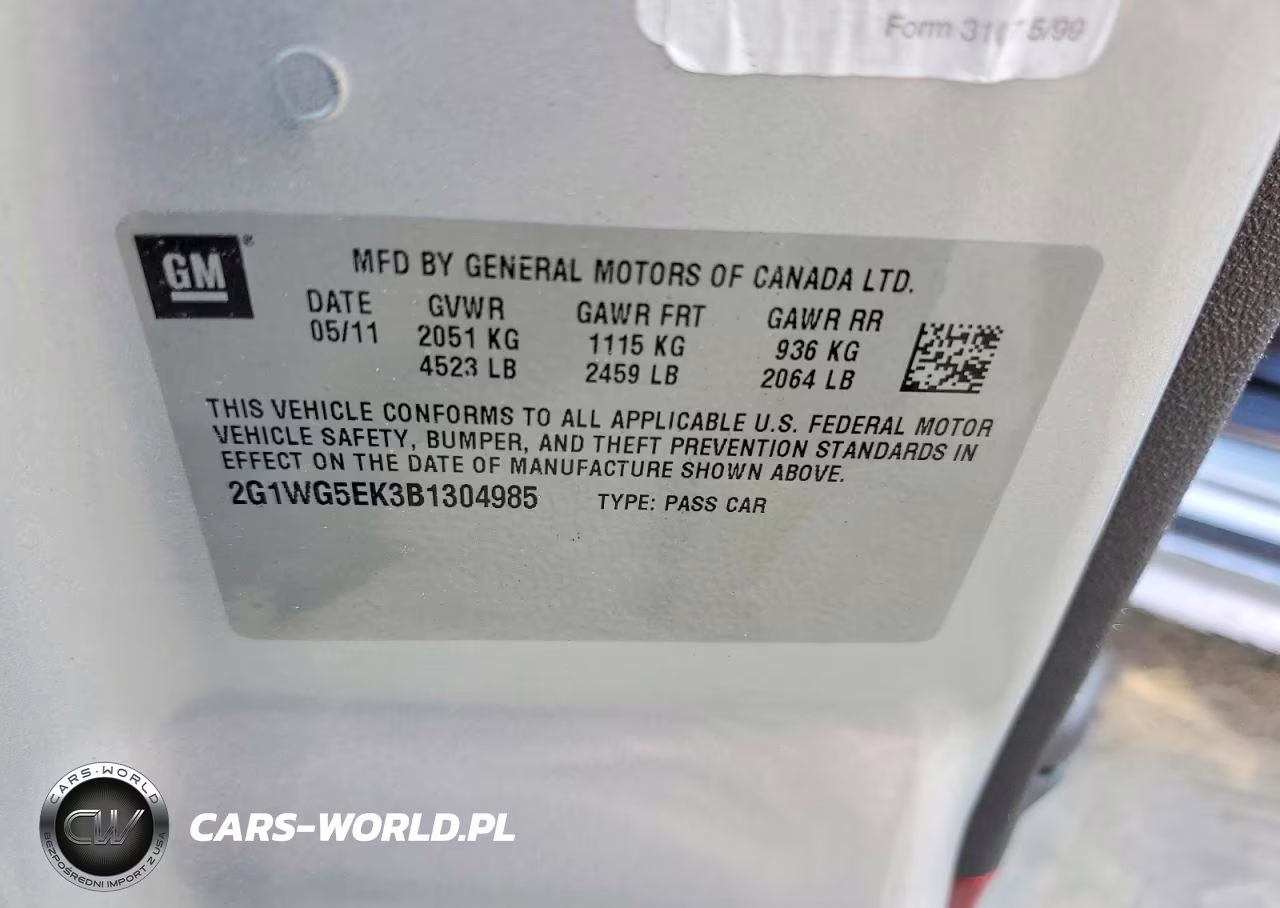 2011 Chevrolet Impala Lt VIN:2G1WG5EK3B1304985 - 12