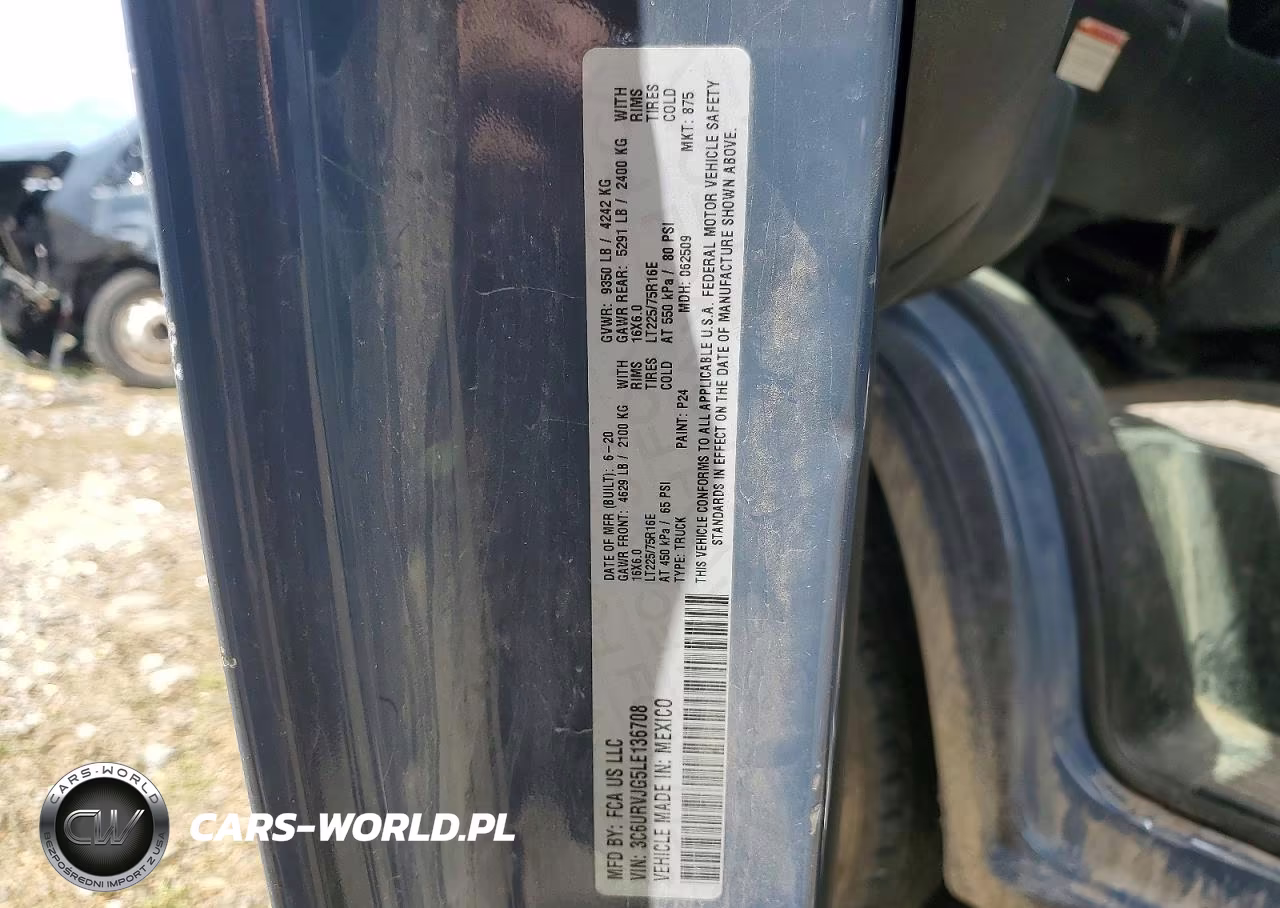 2020 Ram Promaster 3500 3500 High VIN:3C6URVJG5LE136708 - 13