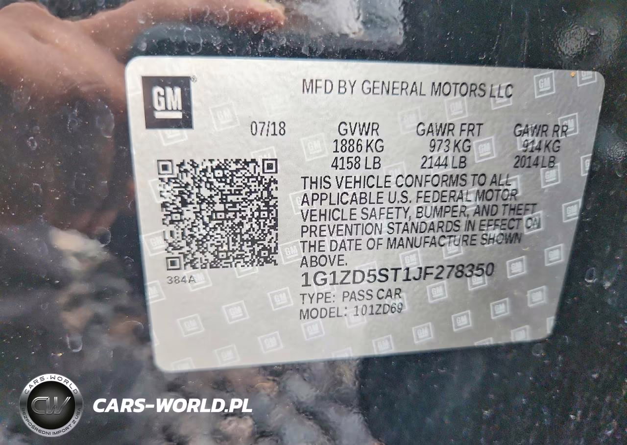 2018 Chevrolet Malibu Lt VIN:1G1ZD5ST1JF278350 - 12