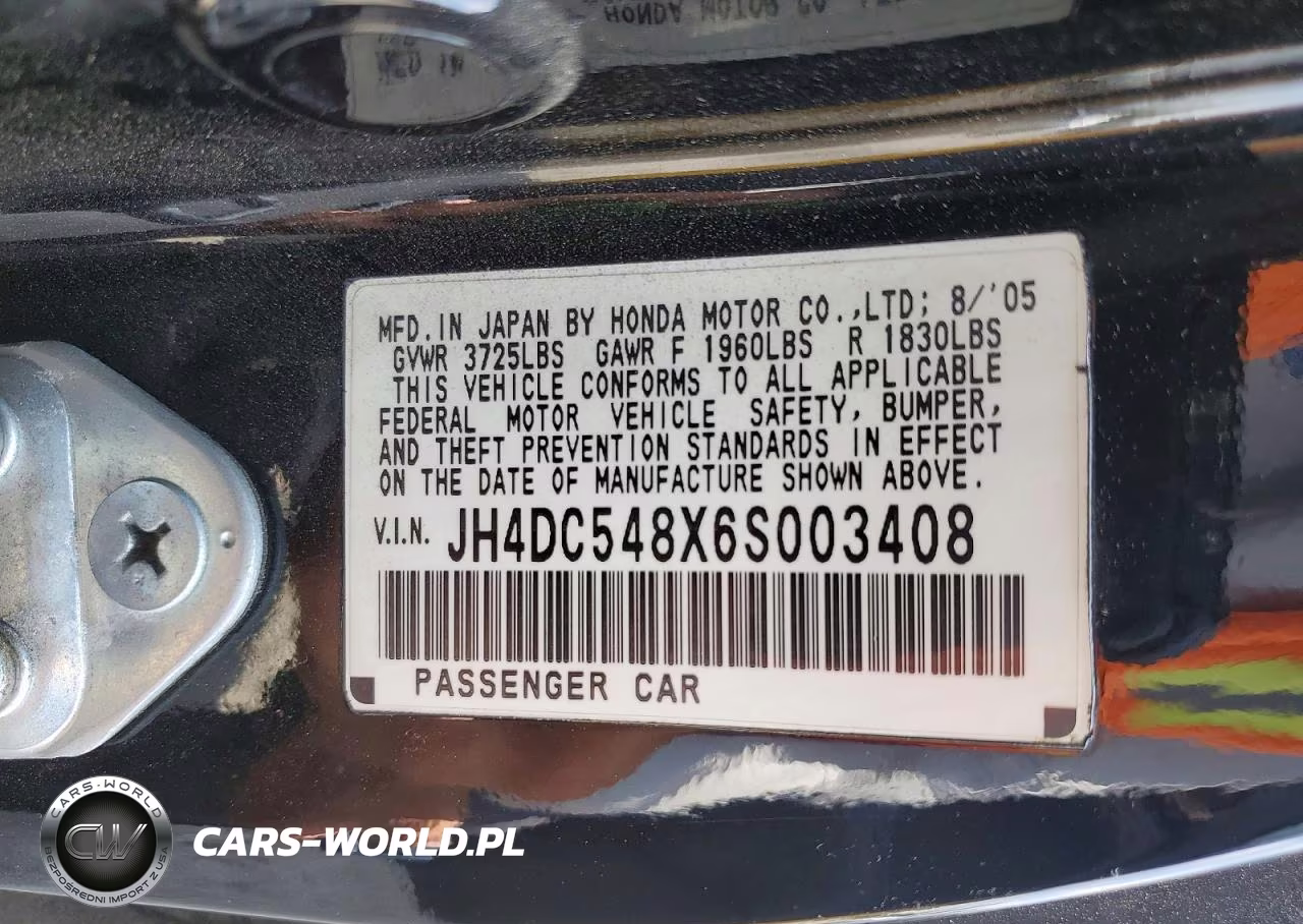 2006 Acura Rsx VIN:JH4DC548X6S003408 - 12