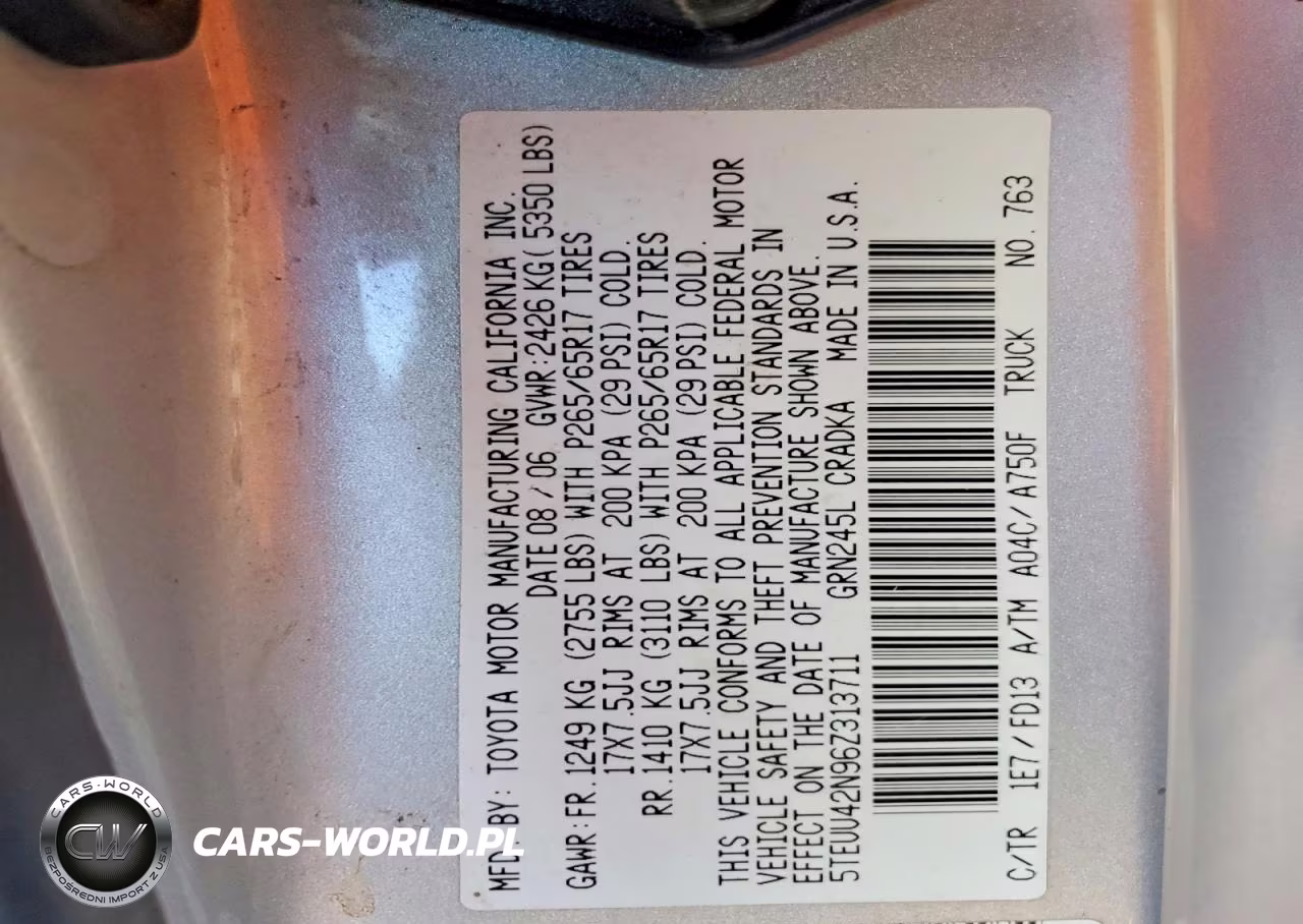 2006 Toyota Tacoma Access Cab VIN:5TEUU42N96Z313711 - 12